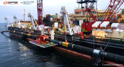 Stavebné práce na úseku plynovodu Baltic Pipe v Severnom mori boli dokončené